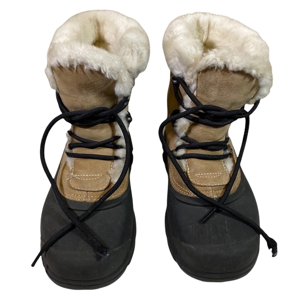 Sorel Snow Angel Lace boots tan and black size 7